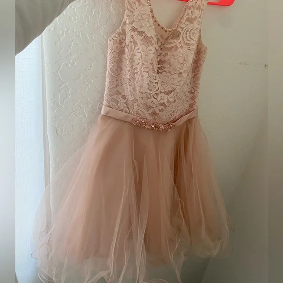 Mori Lee | Dresses | Short Off The Shoulder Baby Pink Quince Dress |  Poshmark